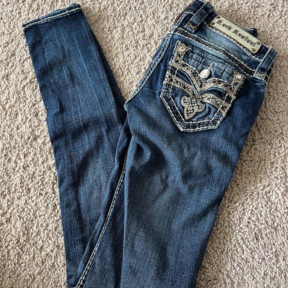 Rock revival jeans, size 24 skinny